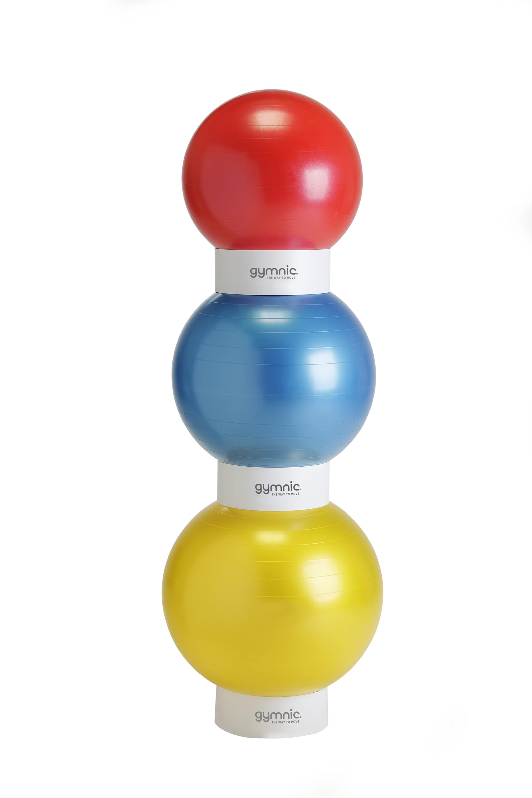 GYMNIC Stacker Anneau Pliable en Plastique Rigide pour empiler Les Ballons de Fitness de Ø 55, 65 et 75 cm, Support Stable pour fitball et Ballons de Gymnastique