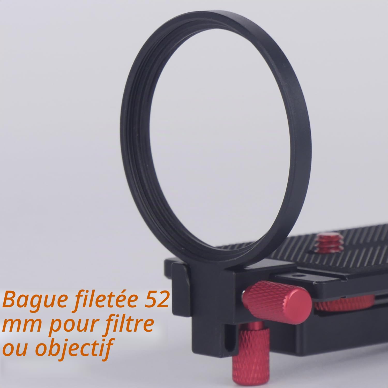 Adaptateur Came-TV avec filetage annulaire de 52 mm pour filtre et objectif pour Sony ZV-1 ZV-1F RX100M7 ou Canon G7X Mark III Serie pour Padcaster Parrot Teleprompter Desview T3 T2