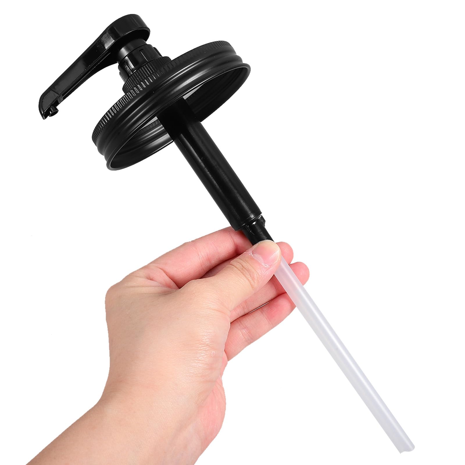 Amosfun Pompa e Inossidabile da in Design Plastica Pressione Acciaio a Riutilizzabile 86mm, Ritorno Automatico Migliorato per Sciroppo per Bottiglie Uso Domestico