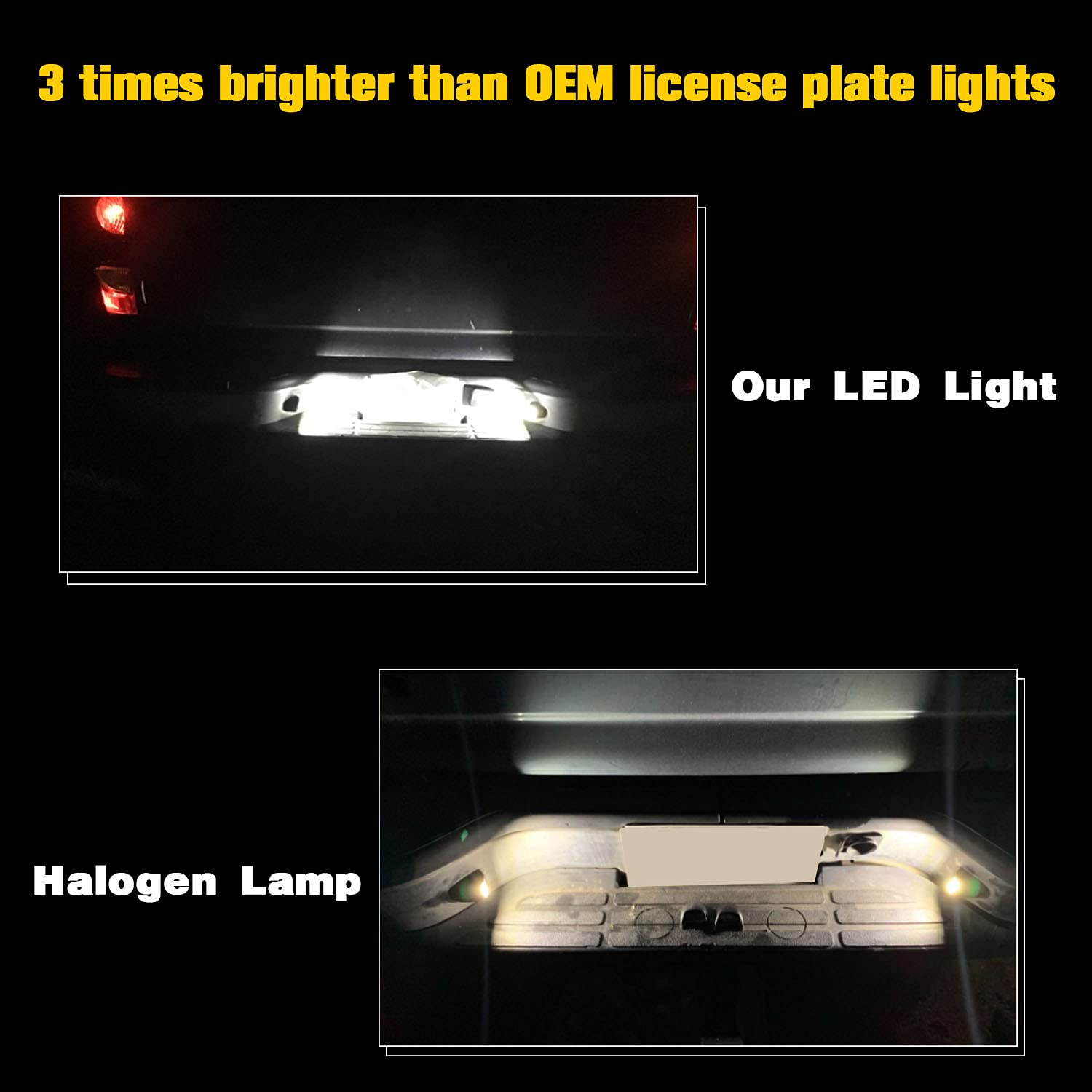 Rear License Plate Light Lamp For Silverado Sierra Pickup Truck Tahoe Escalade - Foto 5