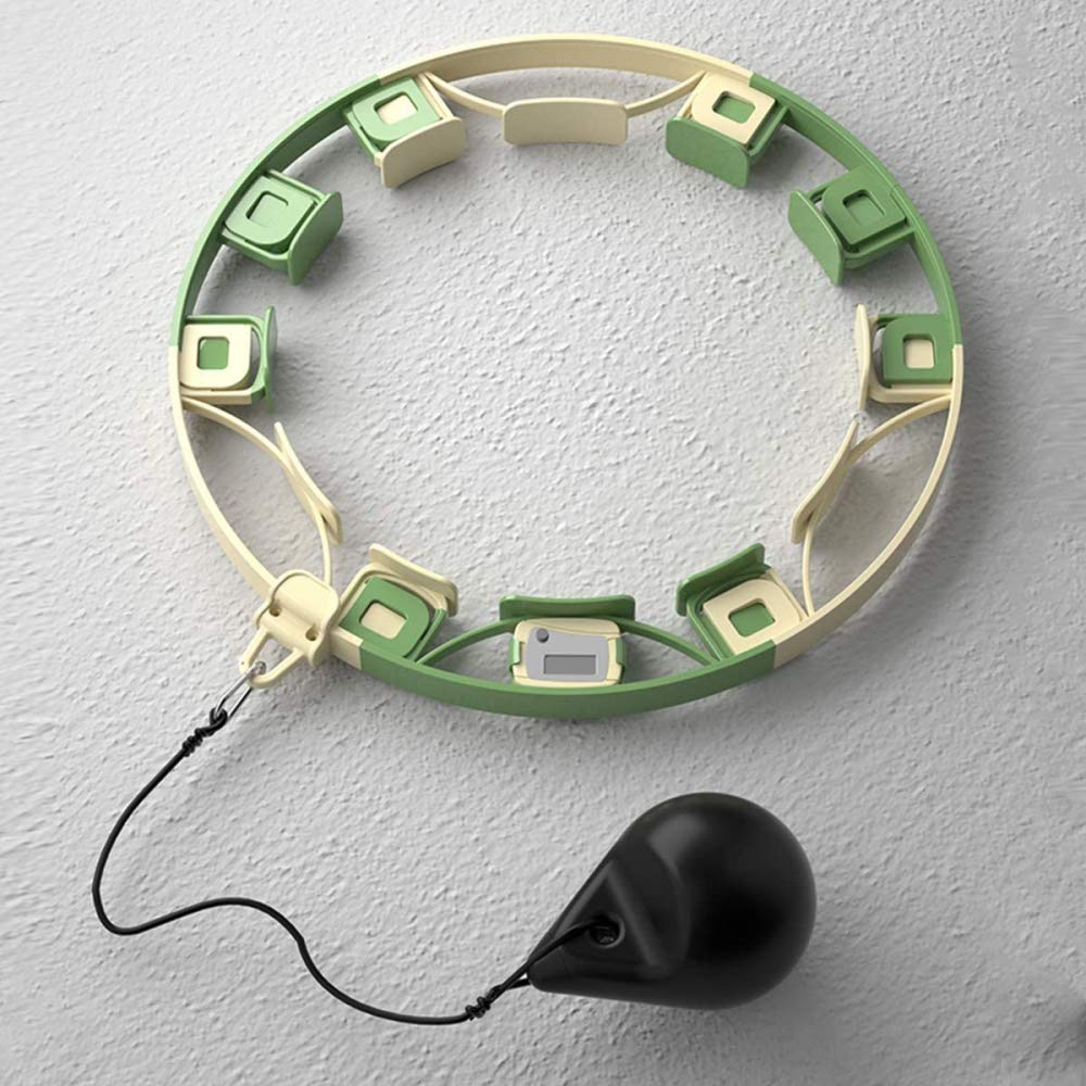 CLQ Hula Hoop Intelligente, Hula Hoop Fitness Rimovibile, Palla a gravità Regolabile, Dotato di contatore, utilizzato per Esercizi aerobici da Adulti e Bambini.