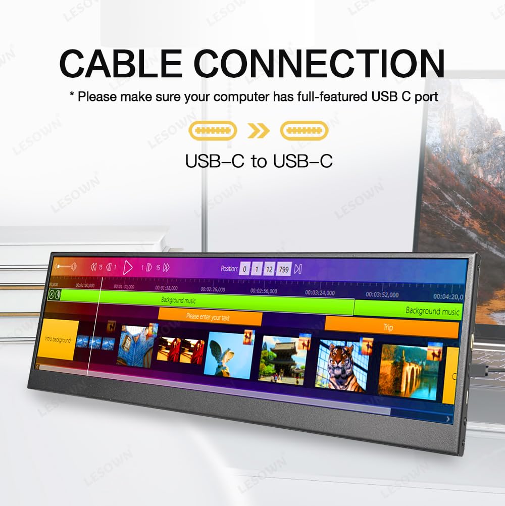 Amazon.com: LESOWN 14.1 inch Temp Display Stretched Bar LCD Touch
