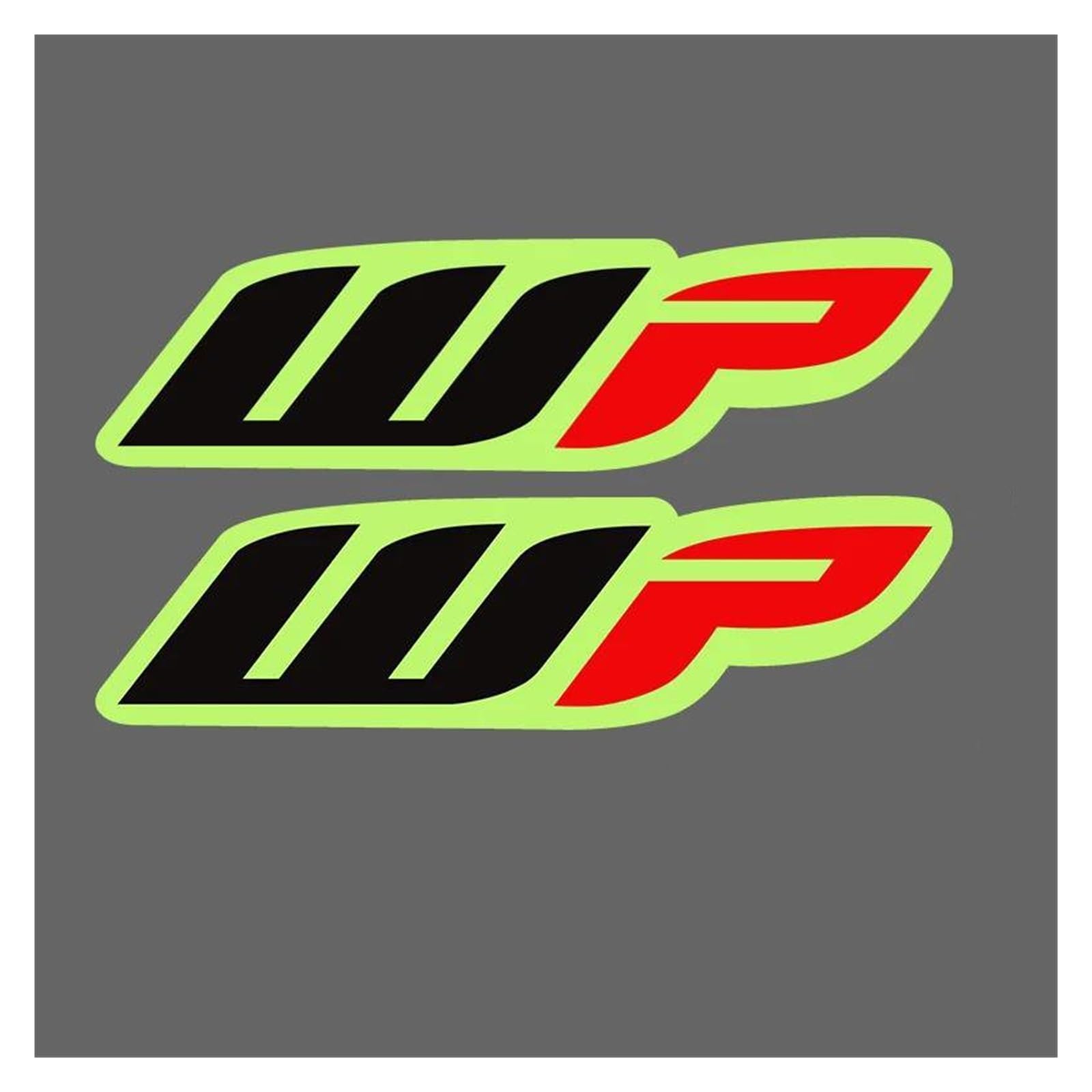 Shuangco One Color Decoration Motorcycle Fork Glow-In-The-Dark Stickers Kyb Wp Showa Suspension Vinyl Decals(Design C)