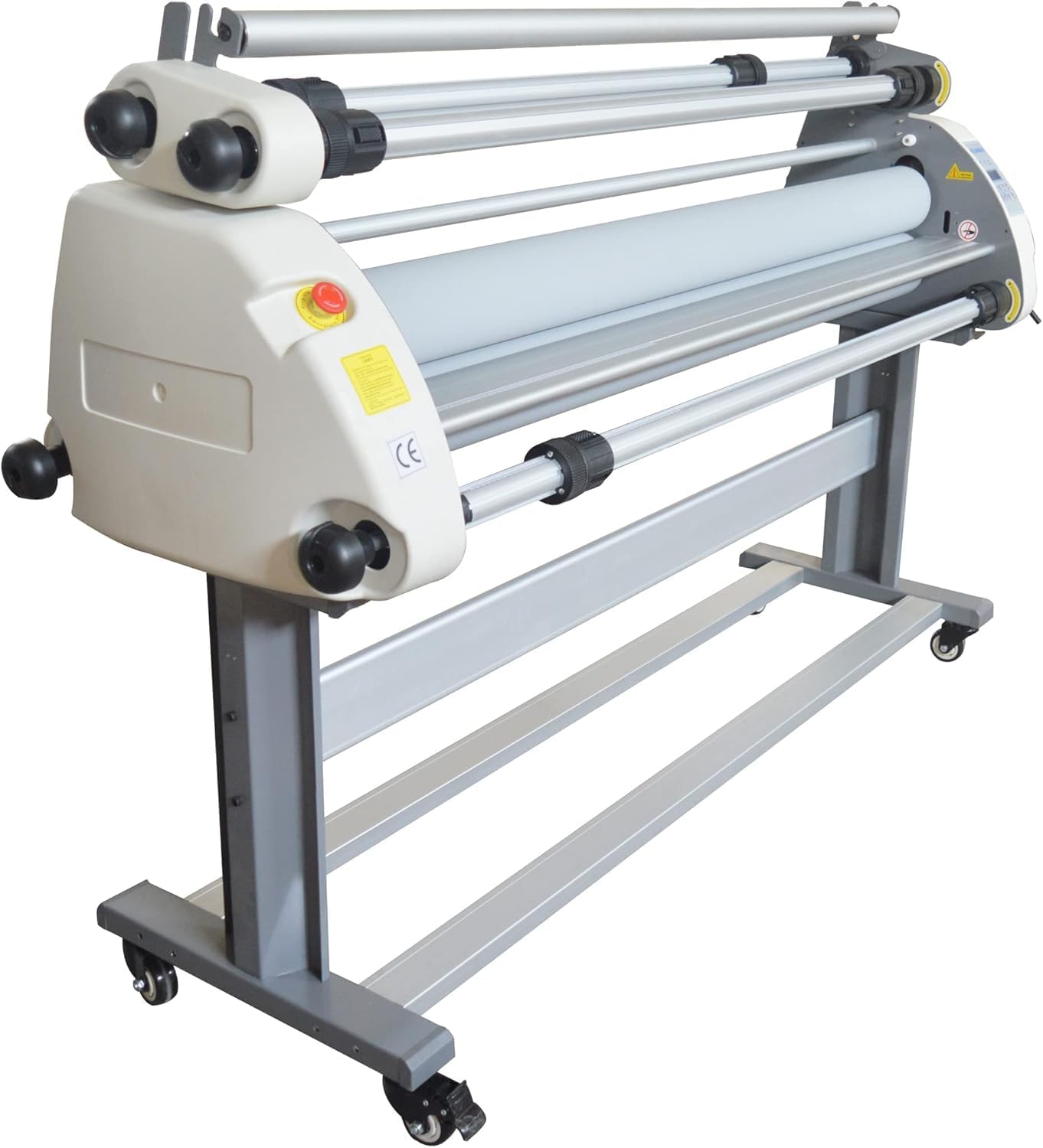 Yokoma 63in Pneumatic Hot Cold Laminator Commercial Full-auto Wide Format Low High Temperature Silicone Roll Photo Vinyl Film Laminating Machine for