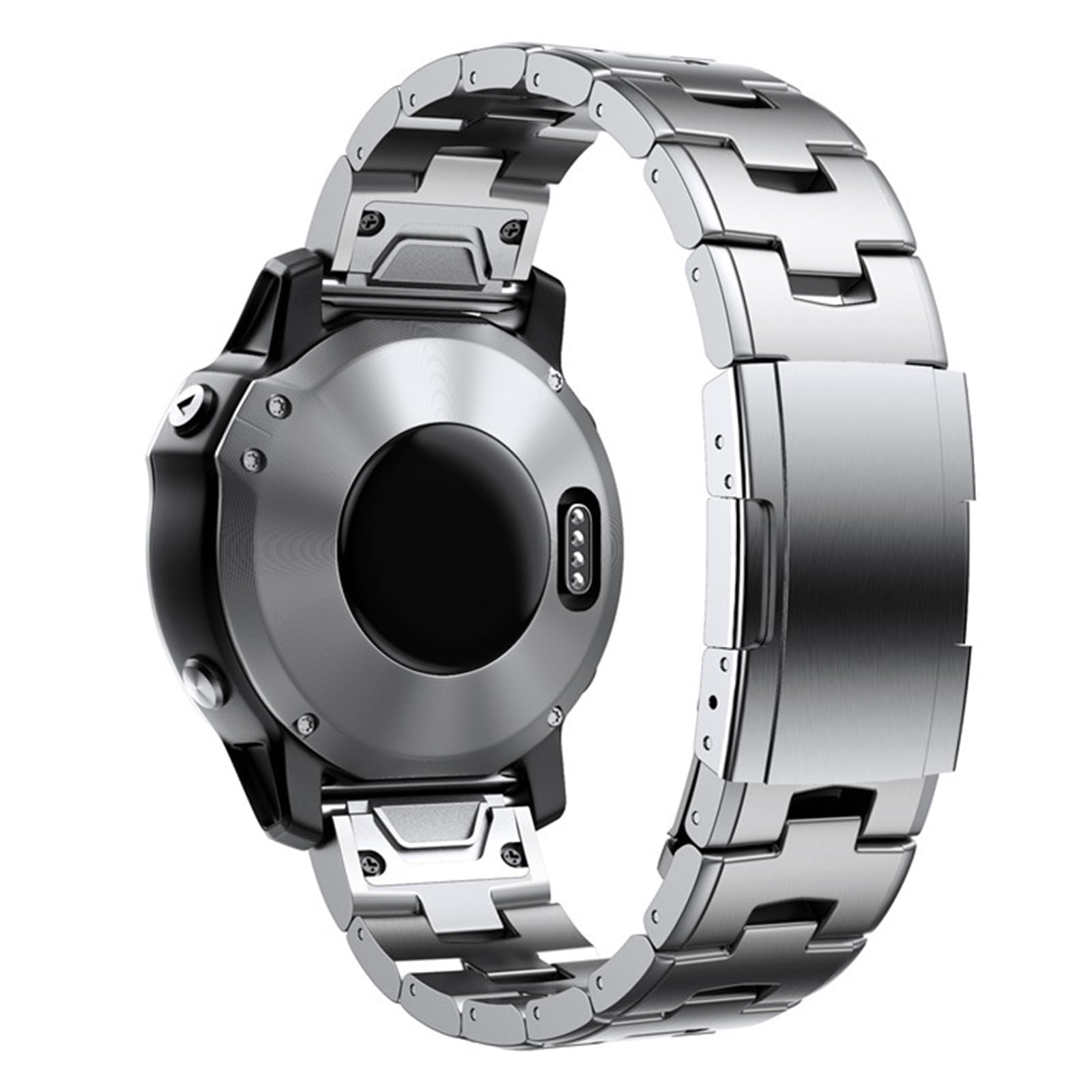 AISPORTS Kompatybilny z Garmin Forerunner 965/955/945/935 pasek ze stopu tytanu, 22 mm szybkie dopasowanie pasek do zegarka, metalowa bransoletka, pasek zastępczy do Garmin Tactix 8 47 mm/Quatix 7