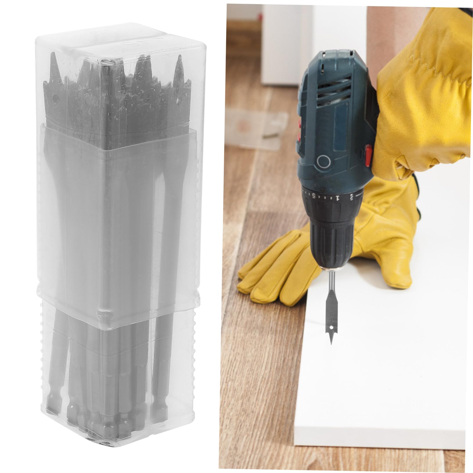 NULYLU Self-Centering Wood Drill Bits Set 1/4-1/2 Inch 5/8 Drill Bit for Wood