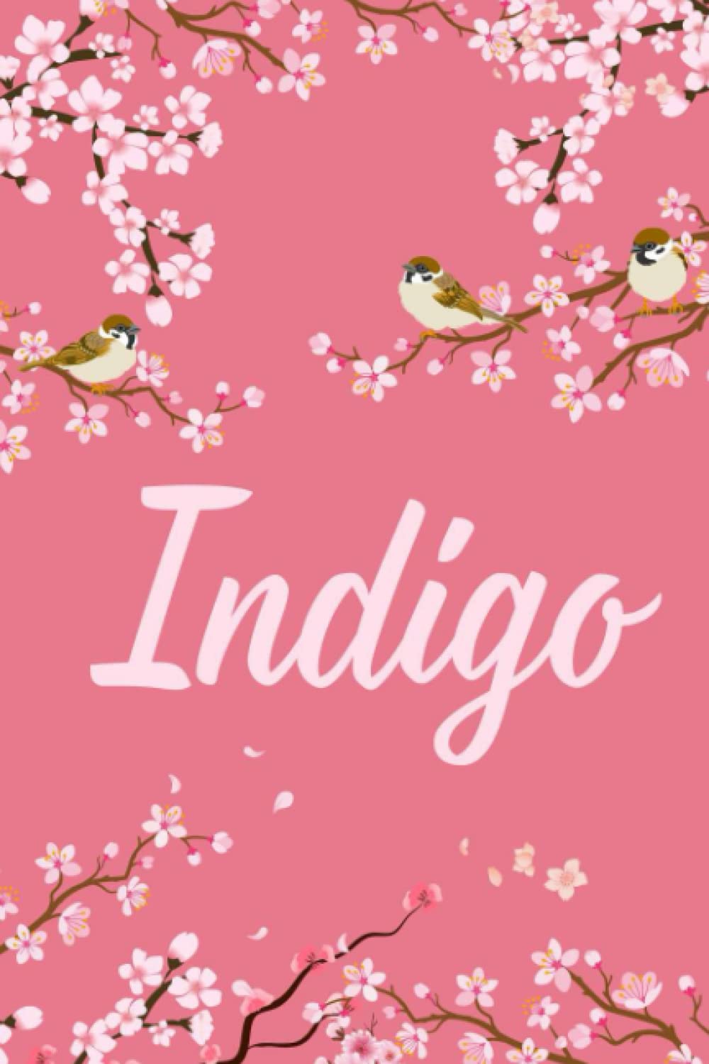Indigo: Cute Personalized Notebook With Name For Indigo | Great Journal Gift Idea, 6x9, 120 Pages