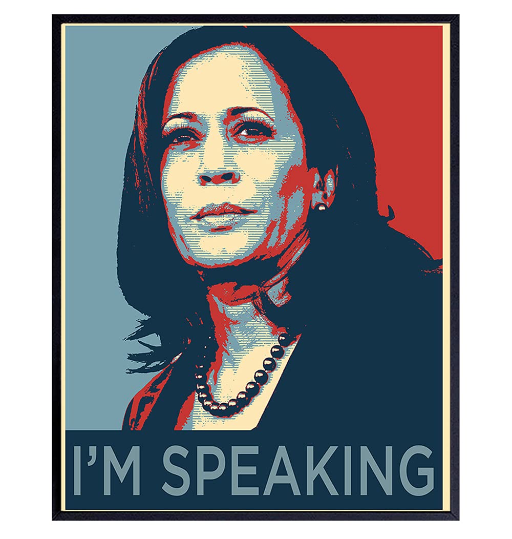 Kamala Harris Poster 8x10 Inspirational Wall Art Motivational Decor Afro