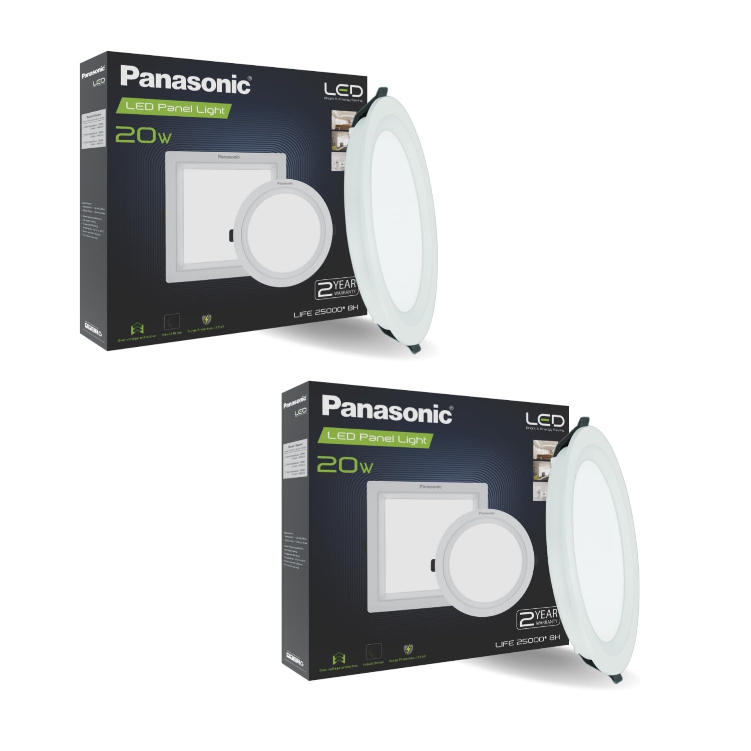 Panasonic 20W LED Panel Light with Integrated Driver, Round False