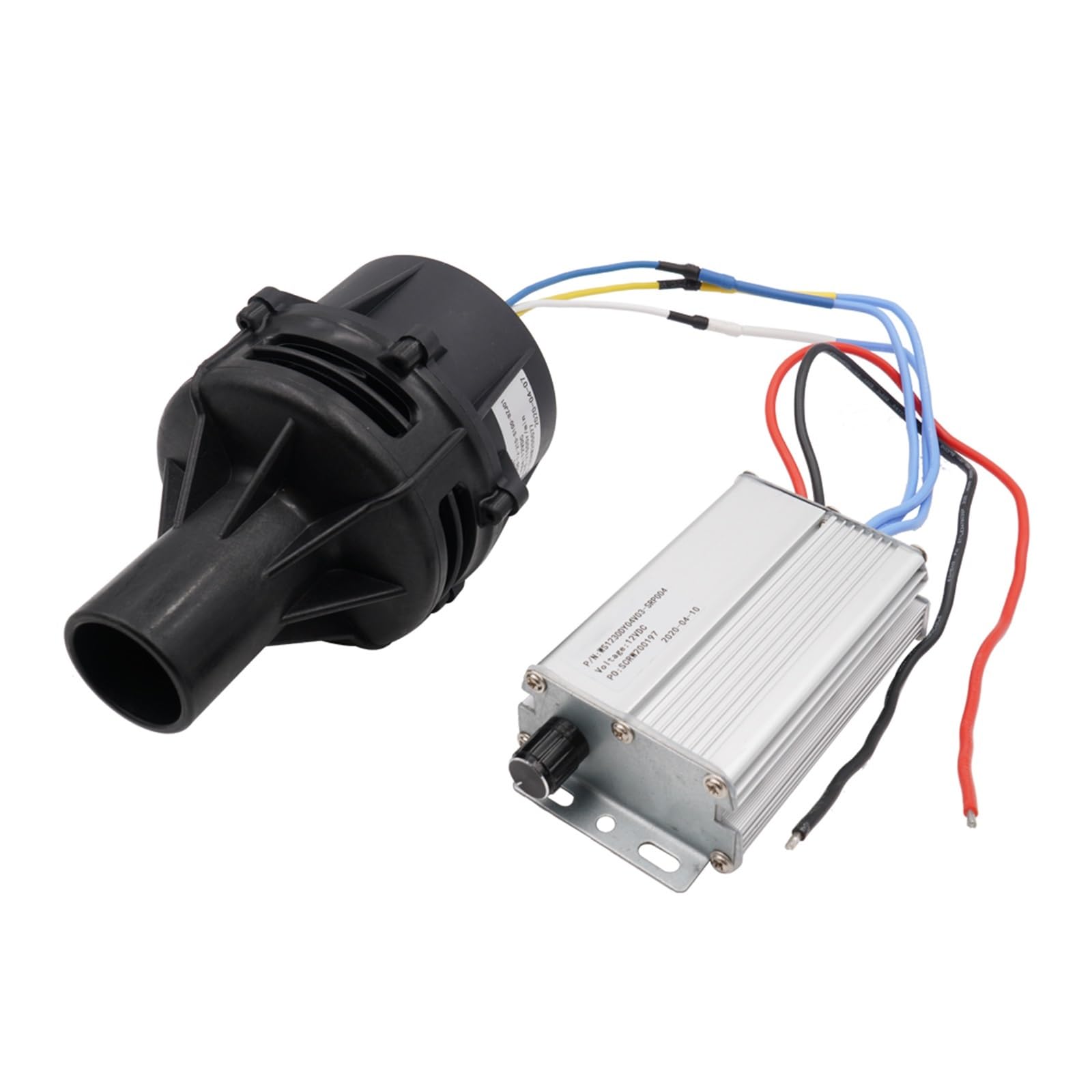 Motor de aire centrífugo, ventilador de piso, Ventilador de soplador de aire centrífugo de sembradora de película de precisión de succión sin escobillas de alta presión DC 12V para el hogar, talleres,