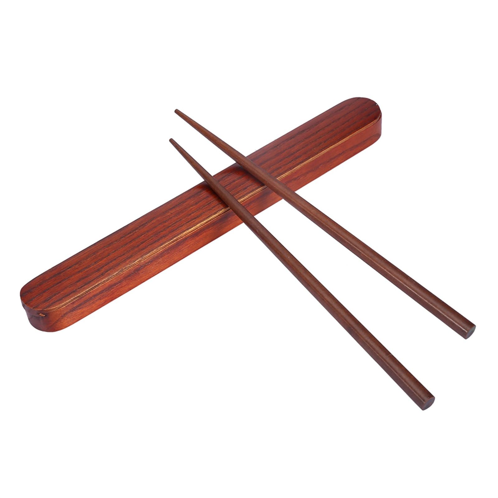 BuyWeek Juego de palillos de madera, 25 × 2,8 × 1,8 cm, madera con caja de almacenamiento extensible para casa, oficina, escuela