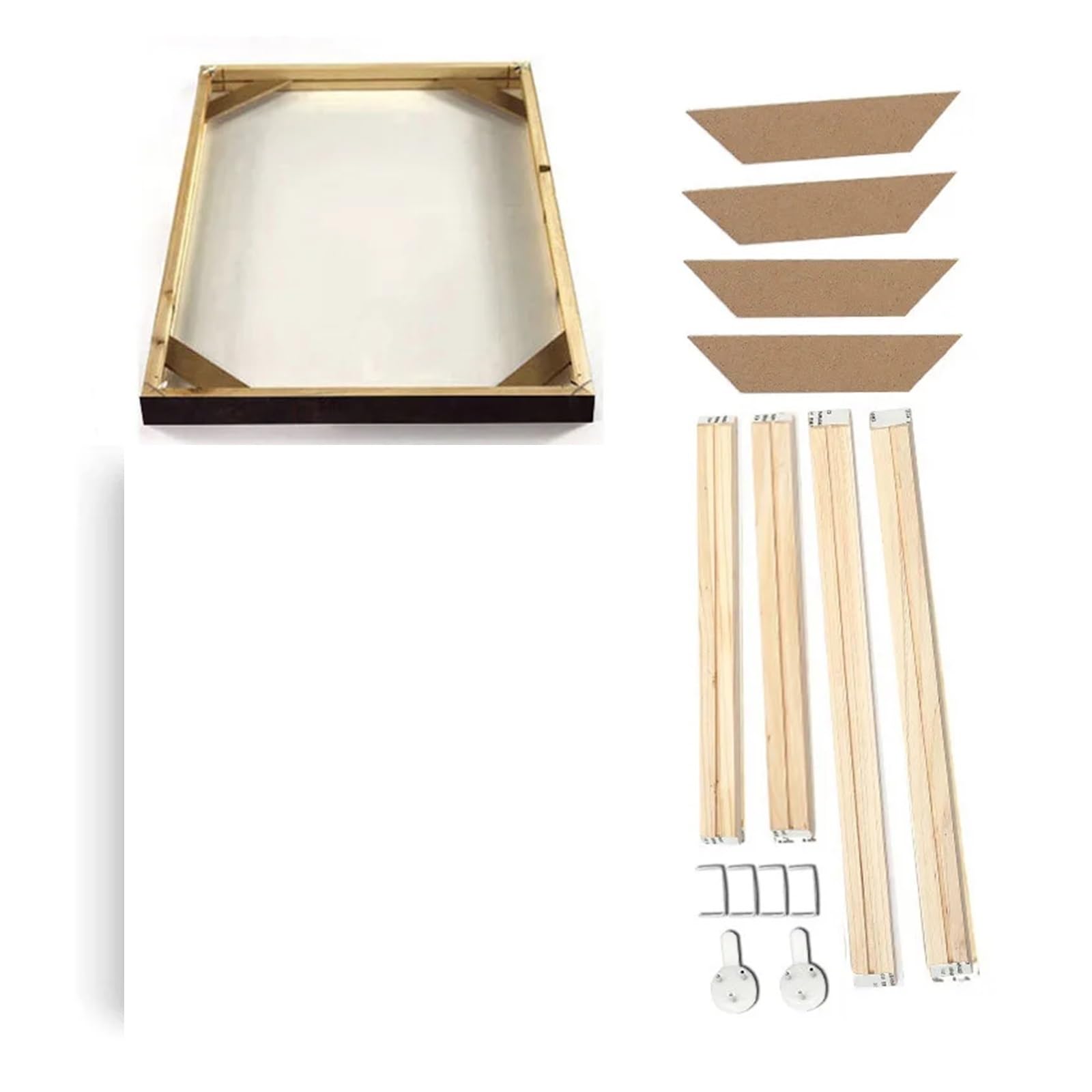 Cadre 40 X 40 Bois Mdf Argenté, Lot De 3 Cadres Photo Pour Posters Et