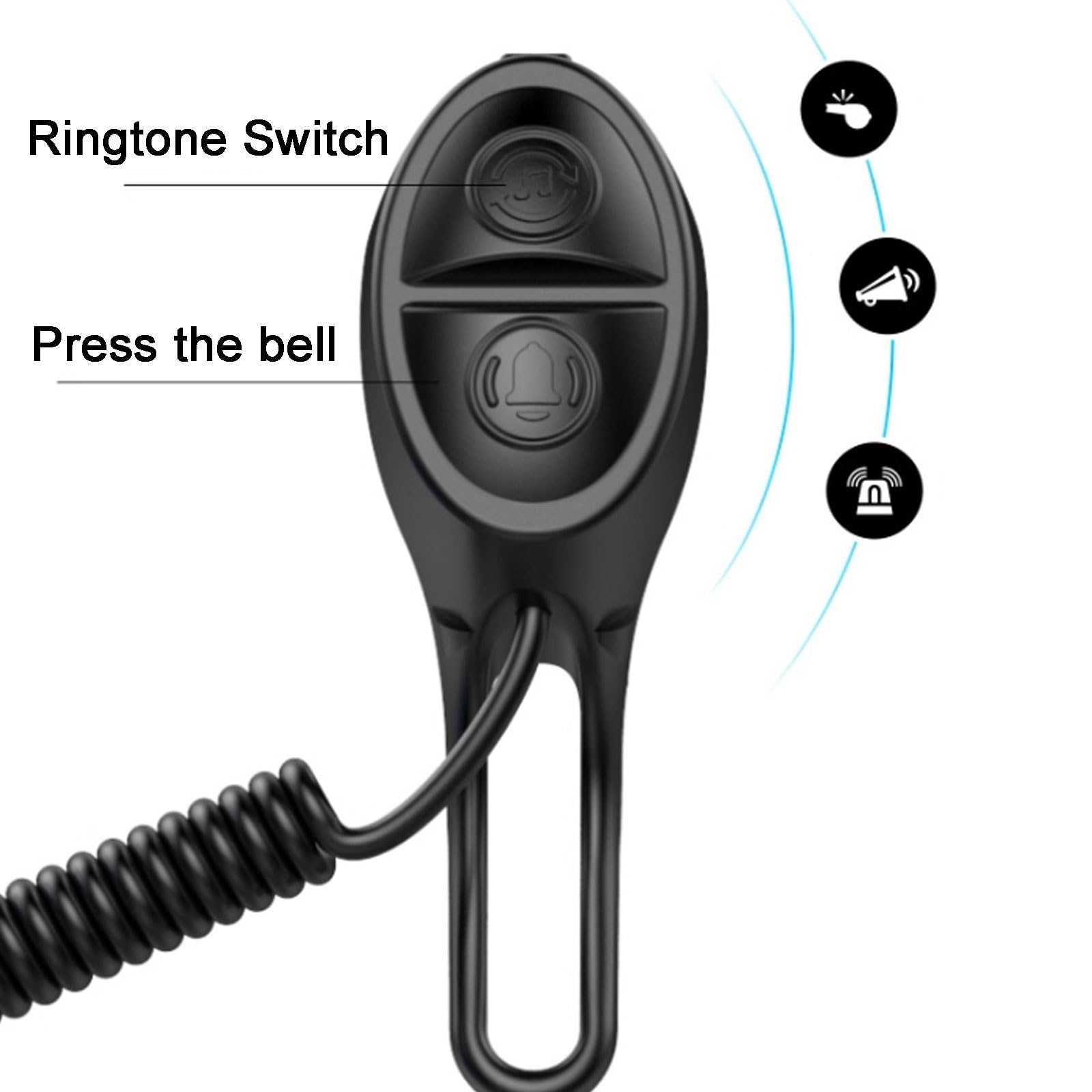 Sonnette de vélo en Plastique, klaxon électrique Rechargeable, Super Puissant, caché, Accessoires for équipement de Cyclisme