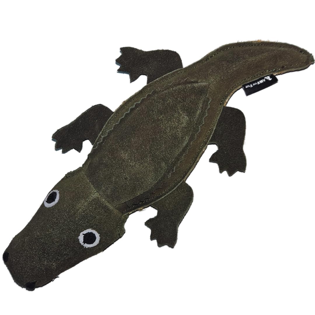 All For Fur Premium Dog Toy | Natural Suede Leather Chew Toy/Rope Toy | Eco-Friendly, Durable, Non-Toxic & Fun | Luxury Pet Accessories | for Small, Medium, Large & XL Dogs | Crocodile (B0CVBPBF1X) Amazon Price History, Amazon Price Tracker
