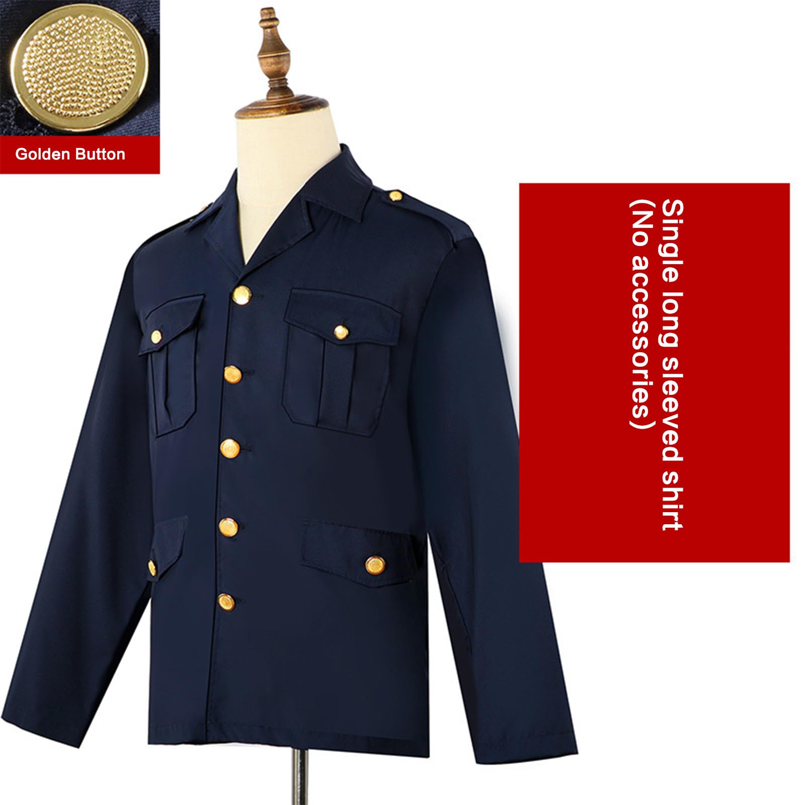 Multiuso Camicia Blu Maniche Corte/Lunghe Button Up Colletto Uniforme di sicurezza Camicetta Casual Abbigliamento da lavoro con tasche con patta Abito professionale