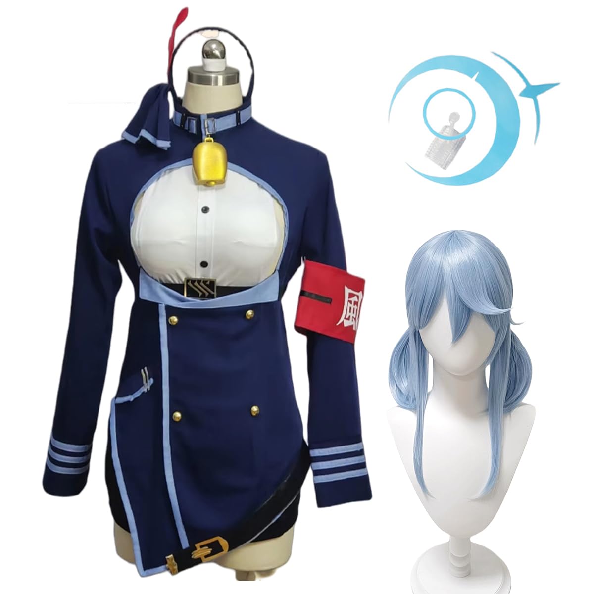 Amazon.co.jp: [YAYANA]ブルアカ天雨アコ コスプレ 衣装 制服 ウイッグ
