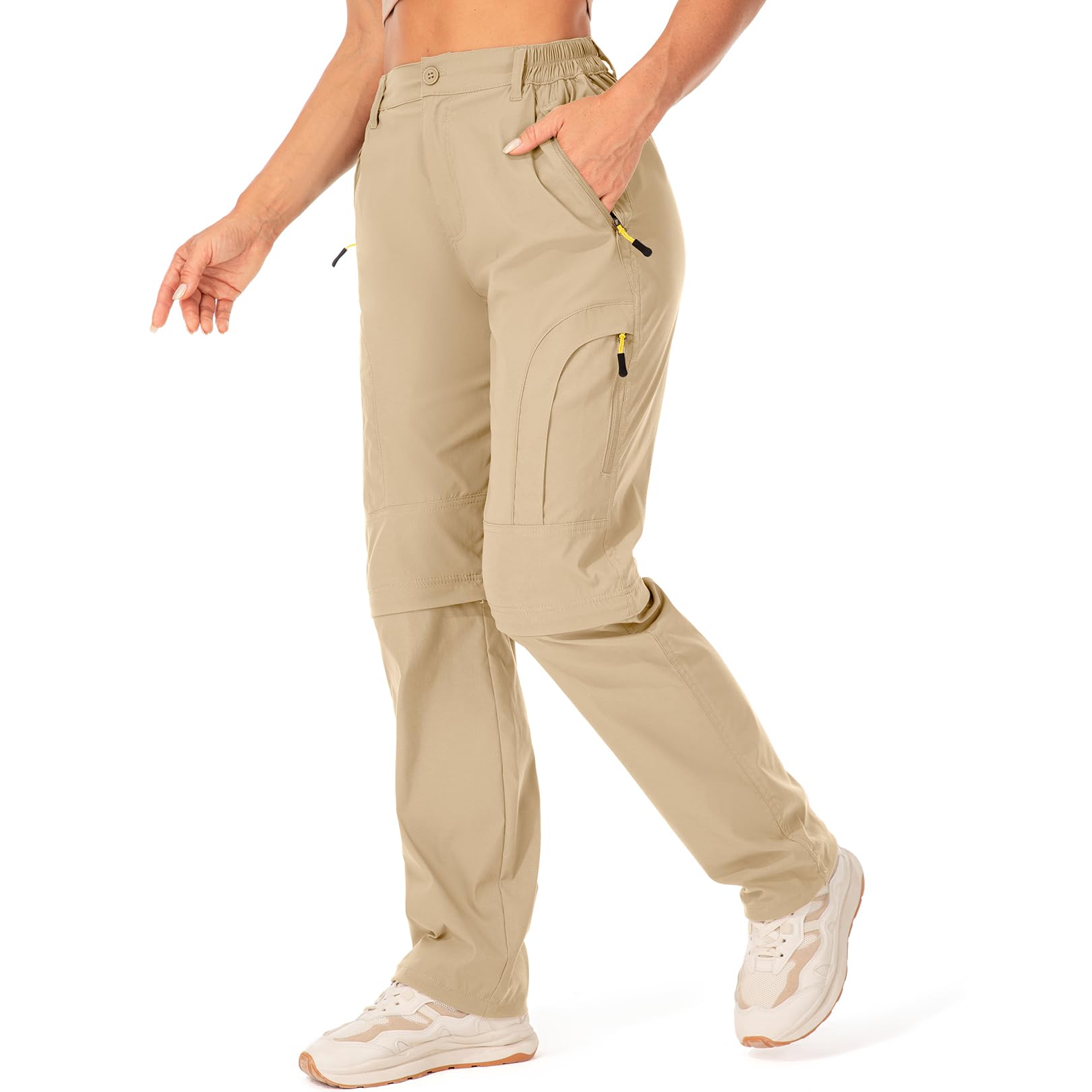 Jessie Kidden Pantalon de randonnée pour Femme - Séchage Rapide - Léger - Imperméable - avec Poches zippées - Marche - Escalade