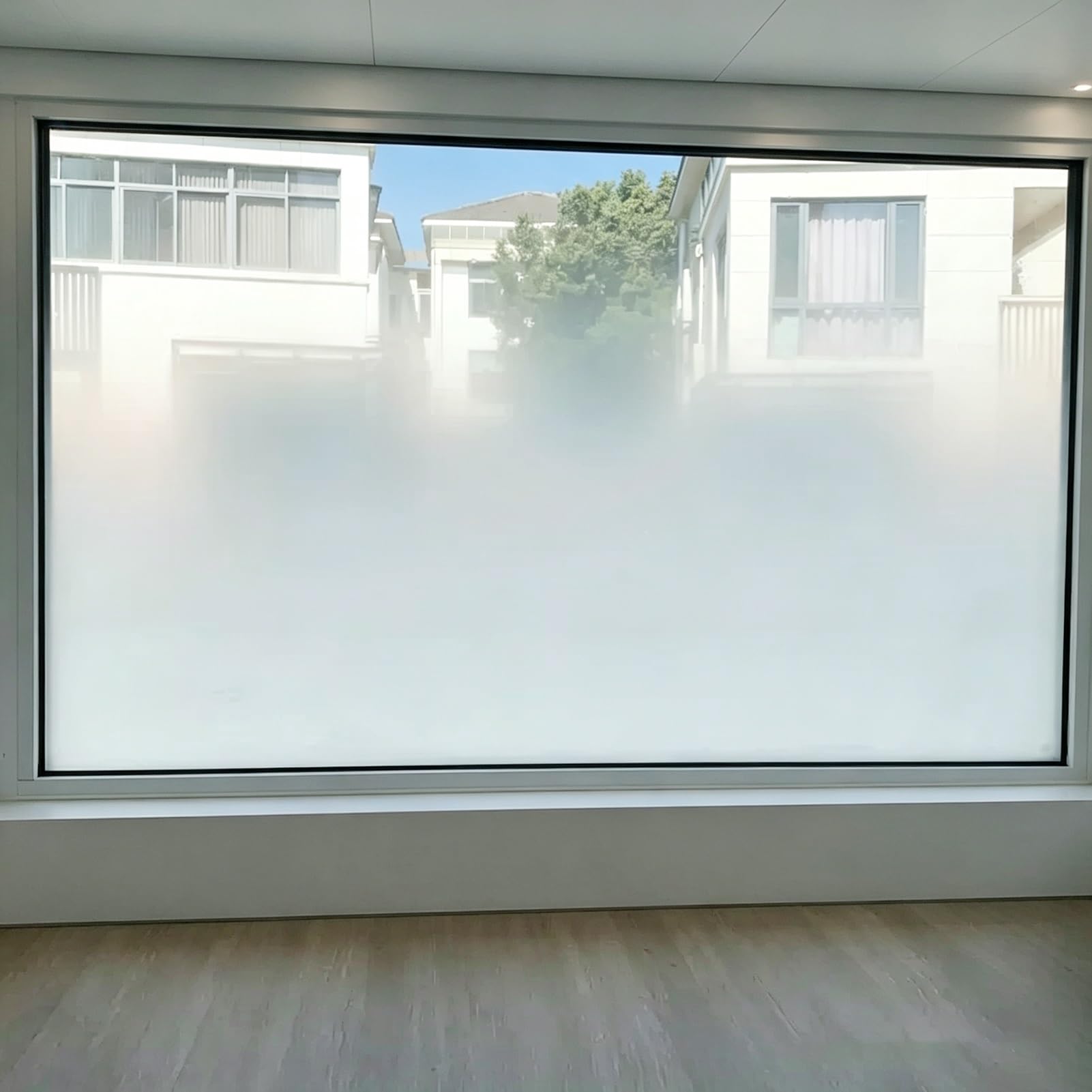 Vinilo Ventana Privacidad Lámina para Ventanas con Efecto Degradado | Para Mayor Privacidad, Revestimiento de Vidrio con Transición de Esmerilado a Transparente, Tinte de Vidrio Translúcido