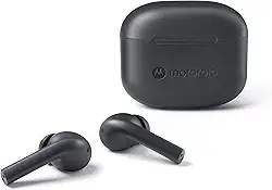 Motorola Moto Buds 065 - True Wireless, fones de ouvido, isolamento de ruído e 17 horas de reprodução, controle de toque em ambos os fones de ouvido, IPX4 resistente à água, microfone ENC para