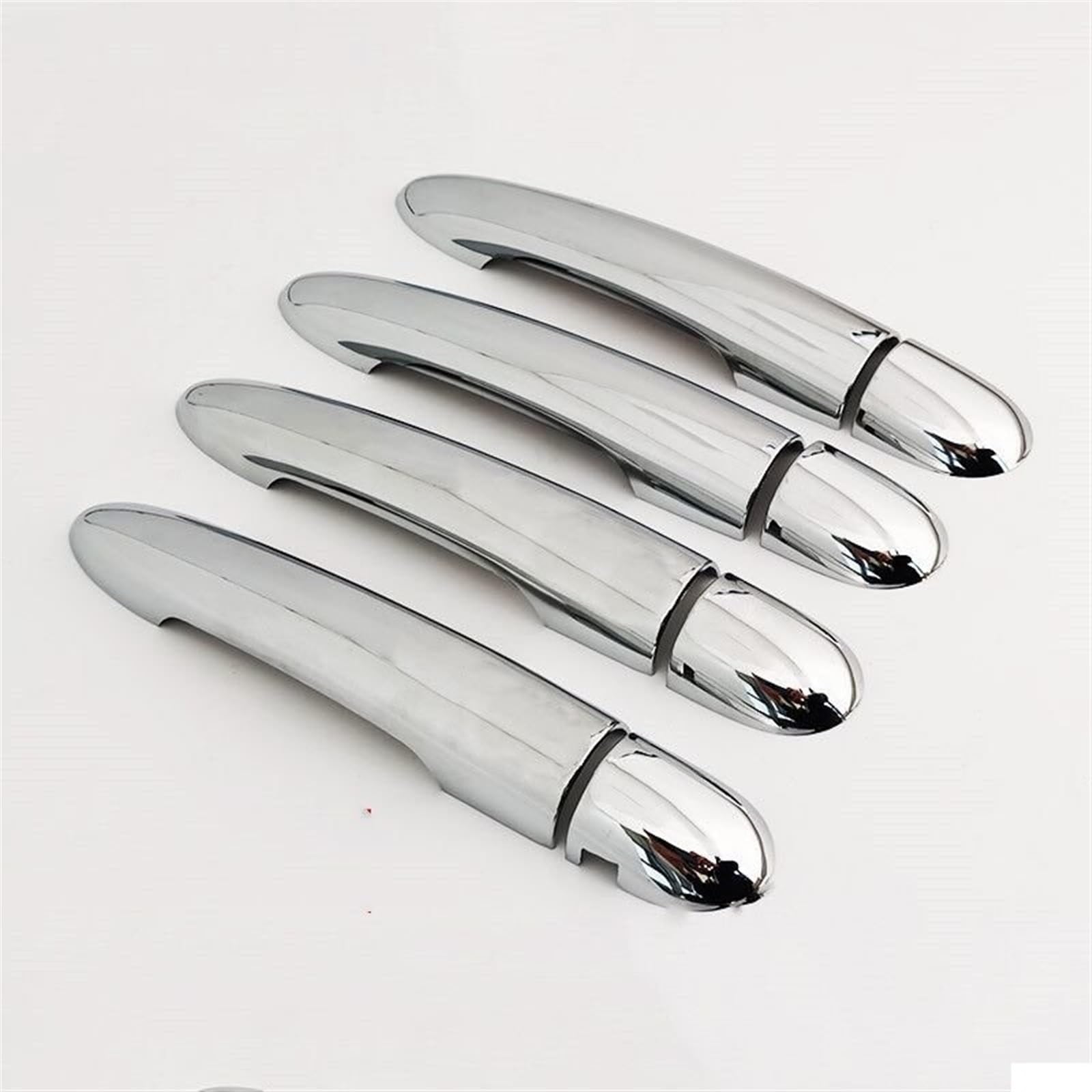 Noheeu Style2 Carbon Fiber Chrome Car Door Handle Cover For Nissan For Primera P12 2002 2003 2004 2005 2006 2007(Style2)