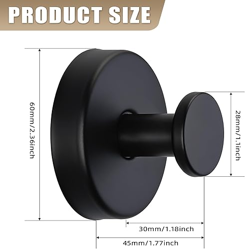 Miniatura 7 de Ganchos de ventosa para ducha, ganchos de baño sin taladrar para toallas, batas, lufa montables en paredes de baño, cocina, vidrio, espejos,