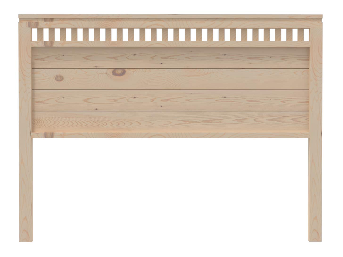 PEJECAR Cabecero Bora para Cama de 135 Fabricado en Madera Maciza de Pino insigni Acabado Crudo sin Pintar