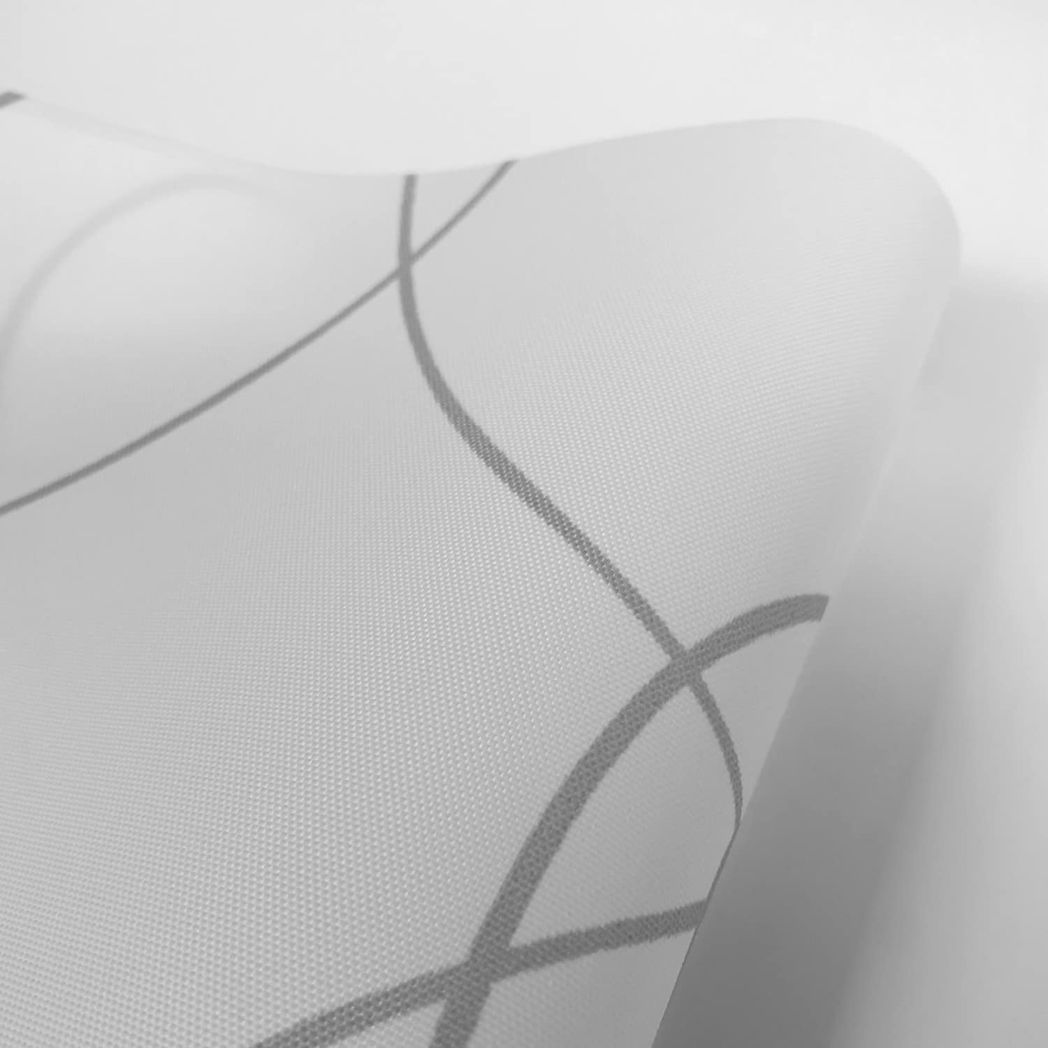 MADECOSTORE Store Enrouleur tamisant Motif Zigzag - Gamme Must - Blanc - L94 x H190cm