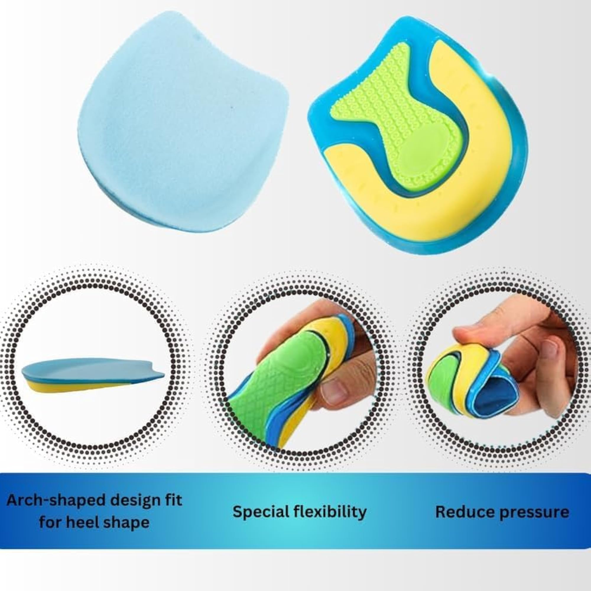 Gel Heel Cups Silicone Heel Pad