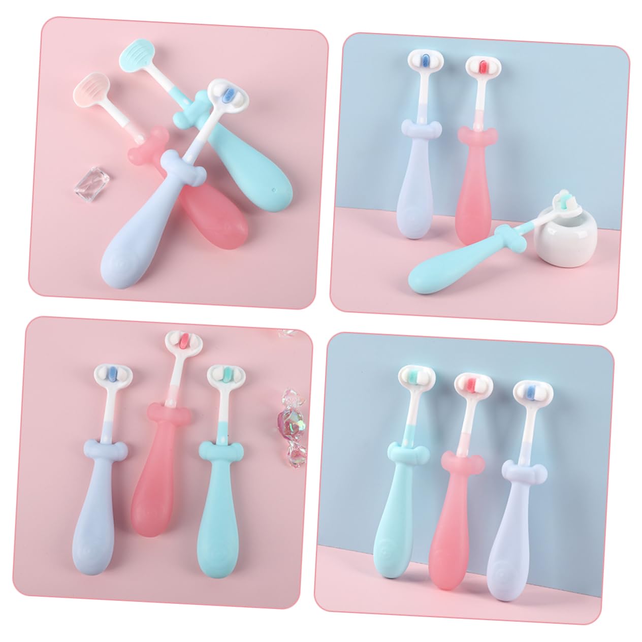 PACKOVE 5 Set Spazzolino Da Denti Per Setola Carino Cartone Animato Ragazzo Orale Per Tu Spazzolino Da Denti Pennello Per Morbido Pp 3 Pezzi*5