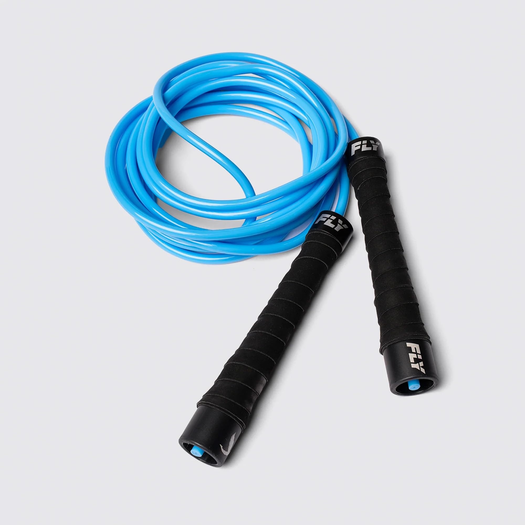 FLY Corda per saltare Ultra Speed – blu, 3 m, regolabile, in PVC, con impugnatura ergonomica, corda per saltare ad alte prestazioni per CrossFit, HIIT e boxe