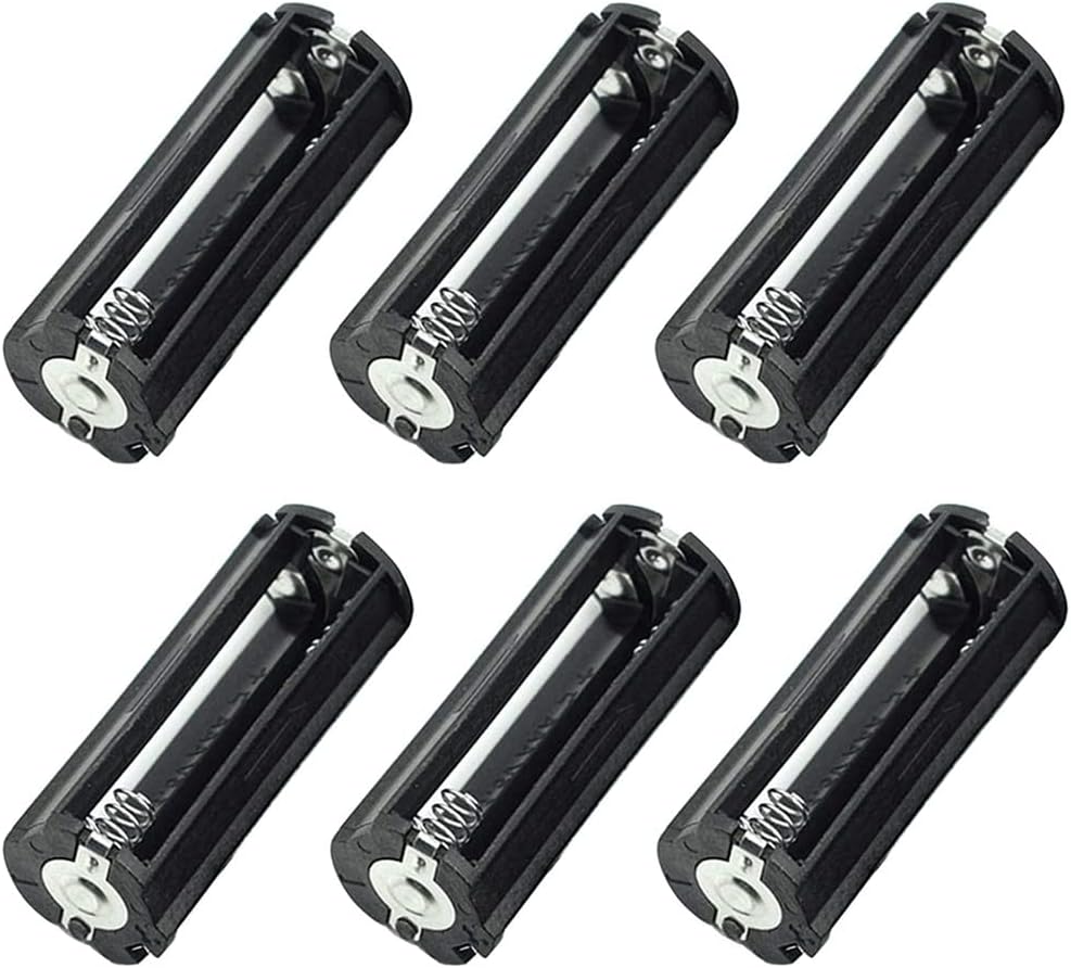 QMseller Cylindrical Battery Holder Battery Storage Case for 3 x 1.5V AAA Batteries