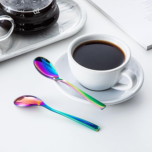 Miniatura 6 de vancasso Cubiertos de acero inoxidable, 24 piezas, juego de cubiertos de acero inoxidable, vajilla de 6 piezas, cuchillo, tenedor, juego de cuchara,