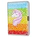 MHJY Unicorn Sequin Journal Mermaid Sequin Notebook Reversible Sequin Journal Flip Sequin Notebook for Kids Girls Diary Unicorn Journal Gifts (Rainbow Unicorn)