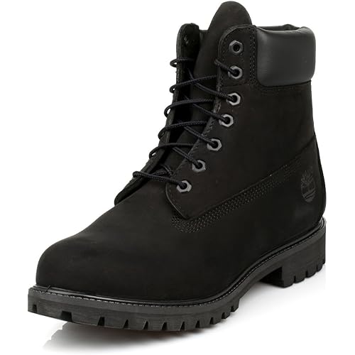 Timerbland Men's 6 inch Premium Waterproof Boot, Black Nubuck, 11
