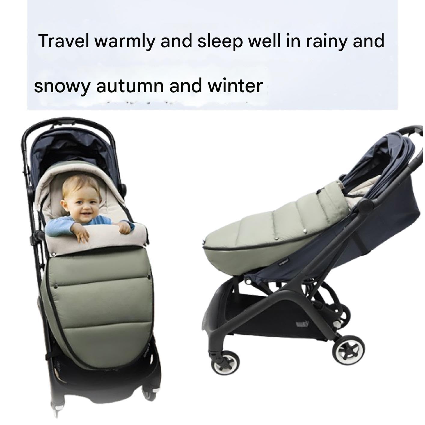 Saco para Cochecito Universal, Saco para Cochecito Saco Impermeable y Resistente al Viento Saco Universal para Cochecito Saco paracochecito Saco para Todos los cochecitos