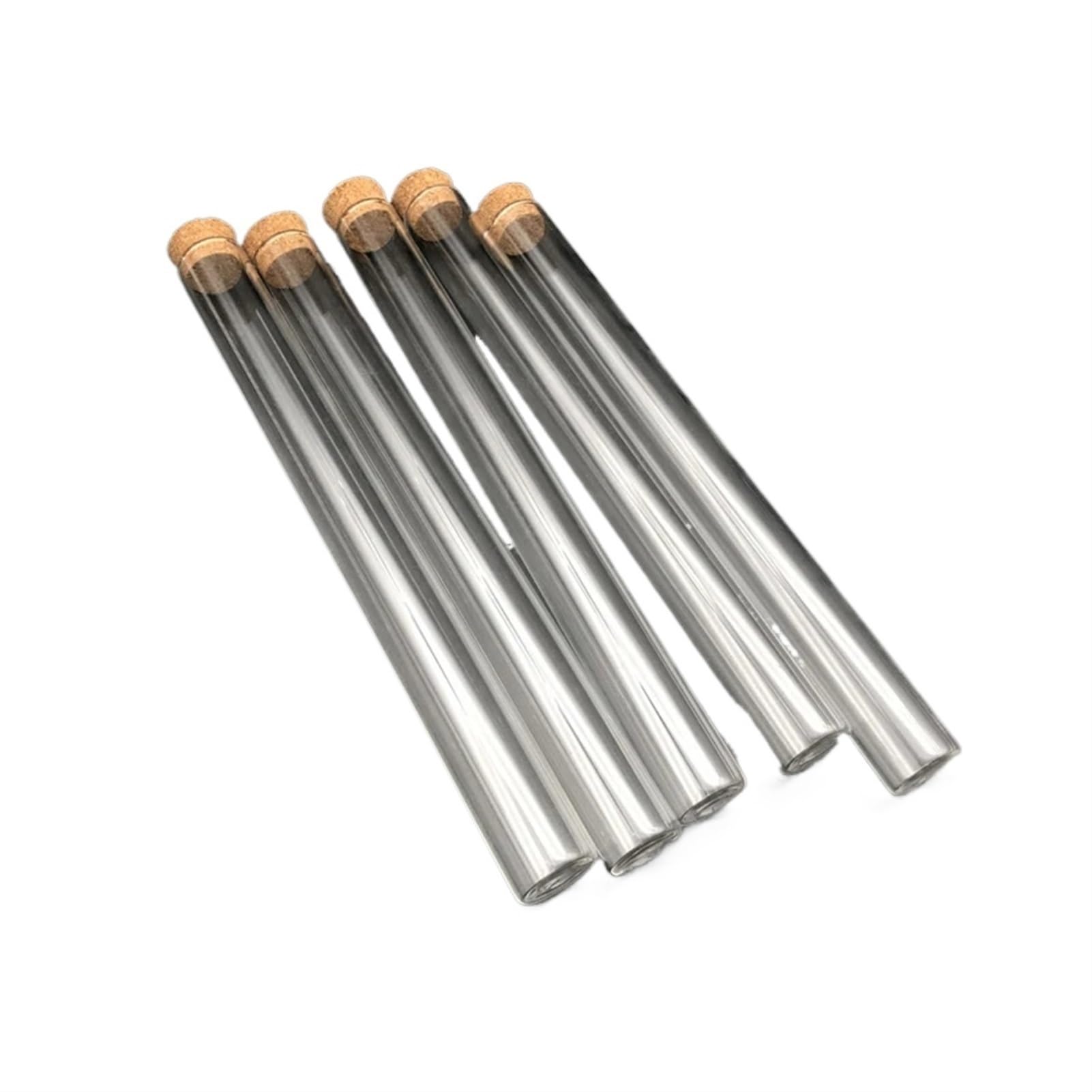 20 teile/paket 18x150mm Labor Klar Flachen Boden Reagenzgläser Mit Kork Holz Stopfen for Labor Container