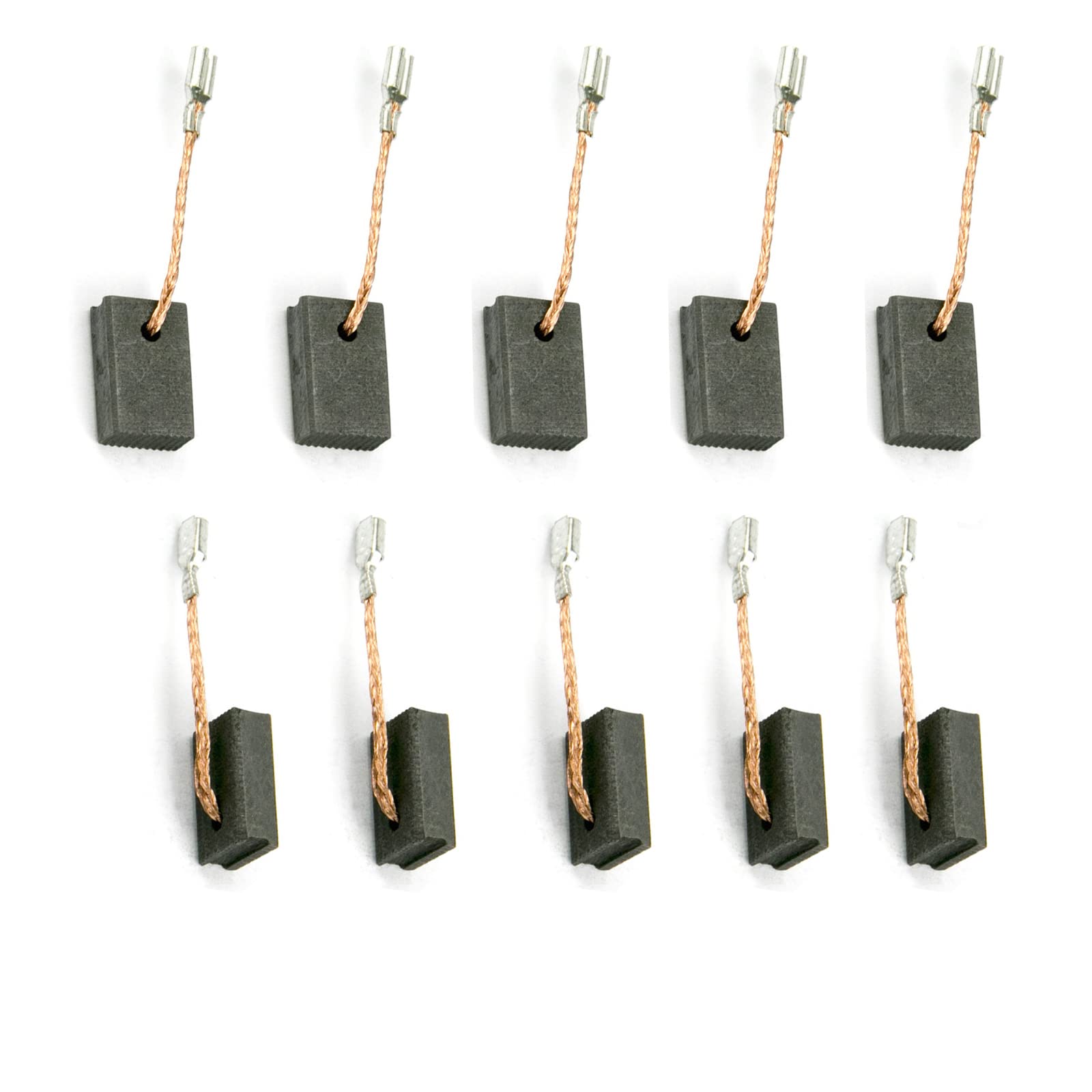 Lot de 10 burch en carbone pour outils Bosch GWS14-150 5 x 10 x 17 mm