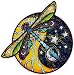 Cosmic Dragonfly - Window Sticker / Decal - 4.5" Translucent