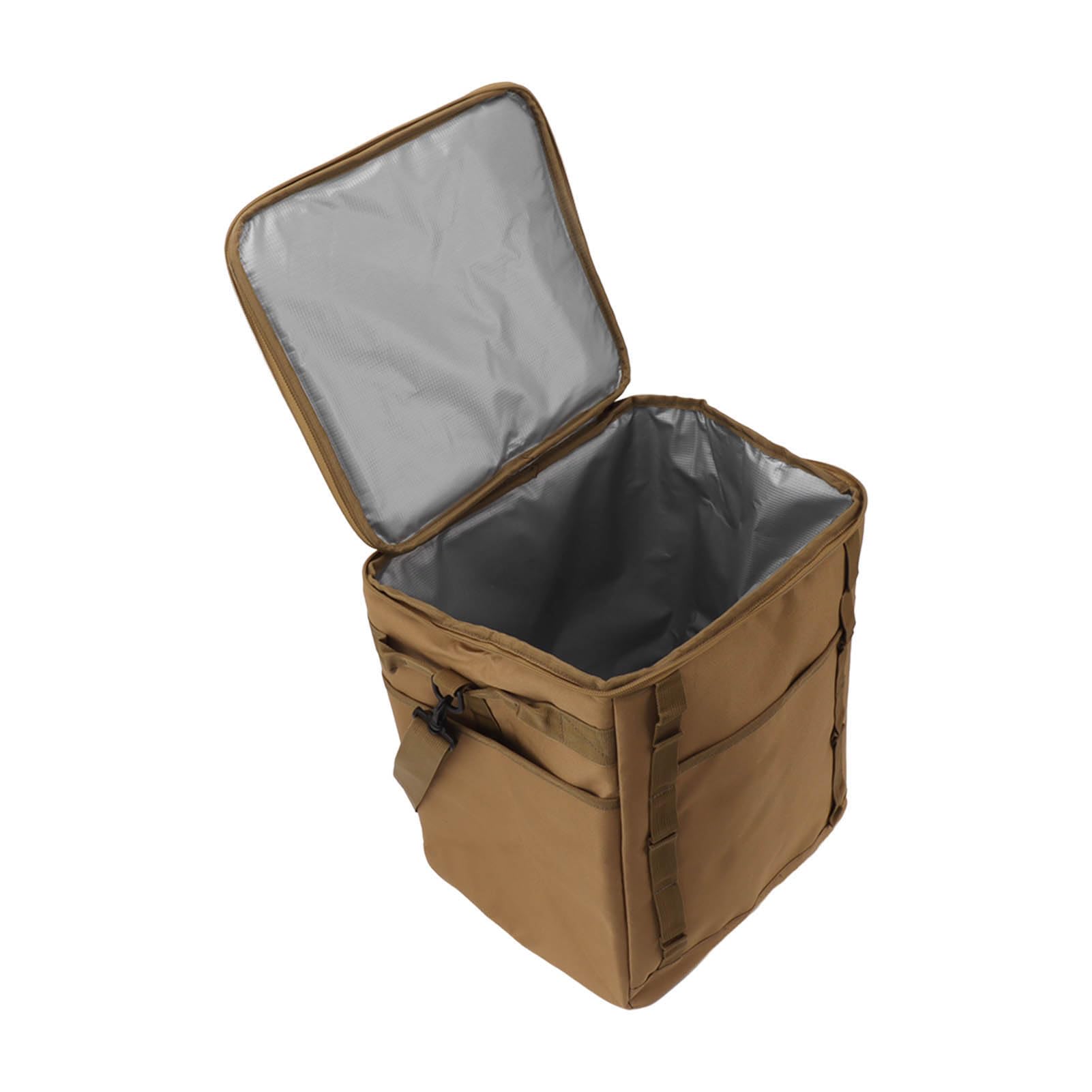 Ejoyous Borsa Termica per Alimenti da Campeggio, Borsa Termica Portatile Oxford 600D 35 X 30 X 39 Cm con Struttura Impermeabile, 3 Tasche Laterali, Design Pieghevole per Campeggio, Picnic, Barbecue