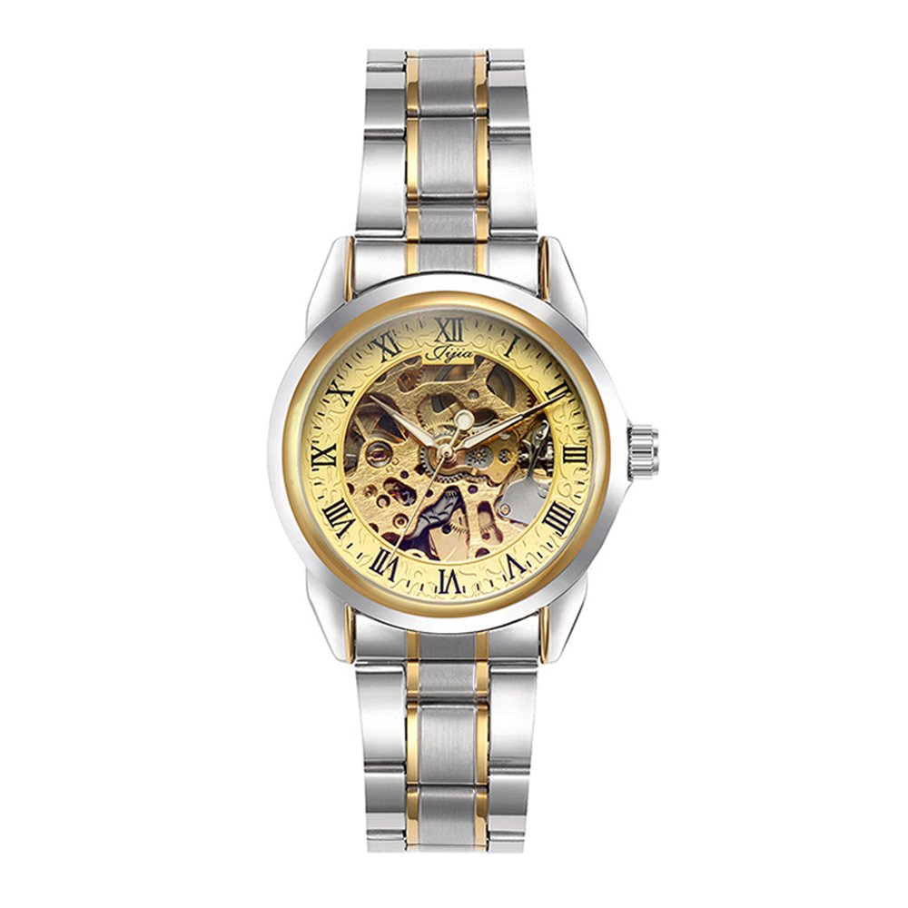 Schöne Armbanduhren Mechanische Uhr der großen hohlen automatischen mechanischen Uhrdoppelperspektive