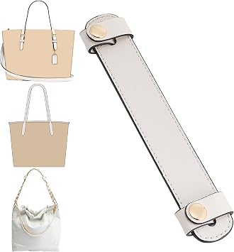 Doxo Upgraded Leather Shoulder Strap Pad for Handbags,Suitable for Lv Neverfull PM MM GM or C.oach City 30 33 Tote Bags And More7.5"1.2",Beige