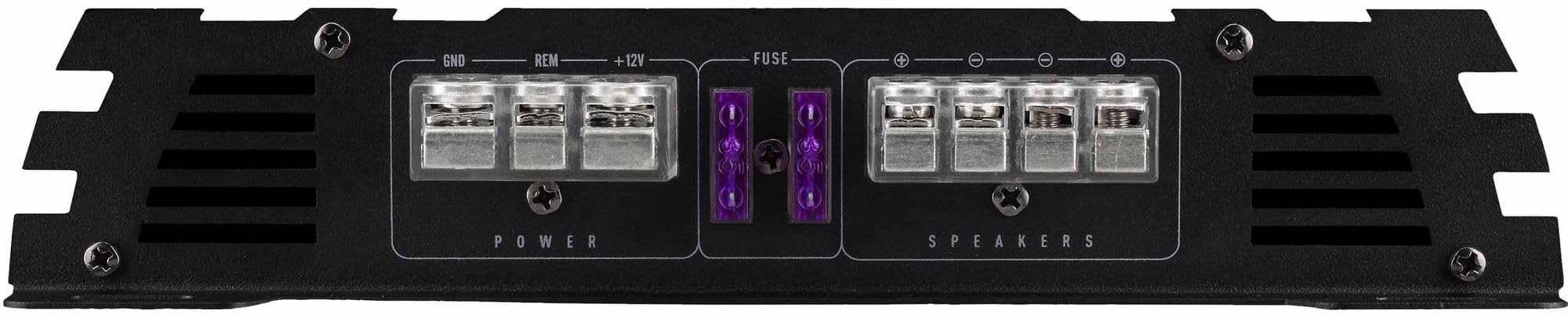 Crunch GPX1100.1D - Amplificador monobloque clase D con potencia máxima de 1100 W, refuerzo de graves, filtro subsónico y de paso bajo, RCA y entrada de alto nivel, control remoto de nivel de graves