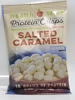 Proti Health - Health Wise - Salted Caramel Protein Crisps | 7/Bags | Healthy Delicious Diet Snack | Gluten Free, Low Fat, Low Sugar, Low Carb by Being Well Essentials
