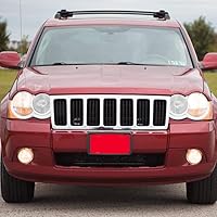 Vista 7 de G-PLUS Luces antiniebla para parachoques delantero con bombilla compatible con Jeep Grand Cherokee 2005 2006 2007 2008 2009 2010/compatible con Jeep