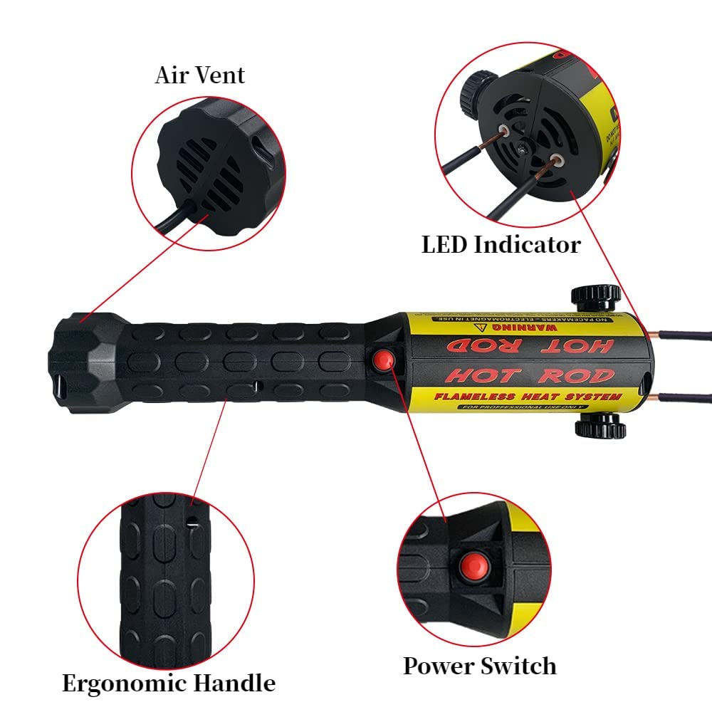 SOLARY, Kit di riscaldamento a induzione magnetico 1000 W, senza fiamma, 10 bobine per rimuovere le viti arrugginite