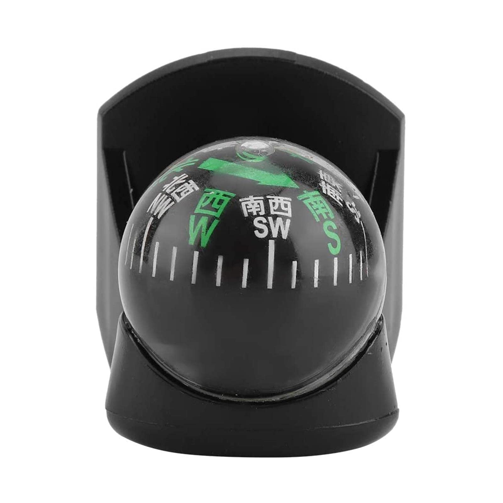 RBSDCompass Ball, Car Compass Ball, Portable Mini Self- Adhesive Compact and Delicate Design Environmental Friendly Corrosion Resistant for Car Boat