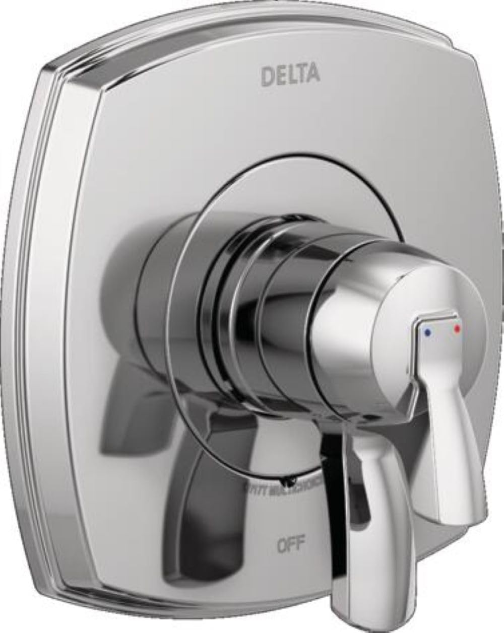 Delta Faucet Stryke 17 Series Dual-Function Chrome Shower Valve Trim Kit, Shower Handle, Delta Shower Trim Kit, Lumicoat Chrome T17076-PR (Valve Not Included)