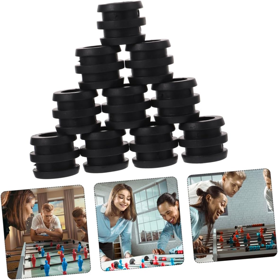 Foosball Bushings Replacement Durable Tabletop Football Accessories for Easy Installation Various