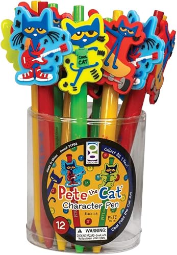 Miniatura 2 de Raymond Geddes Pete the Cat - Bolígrafo (12 unidades), color negro, verde, amarillo