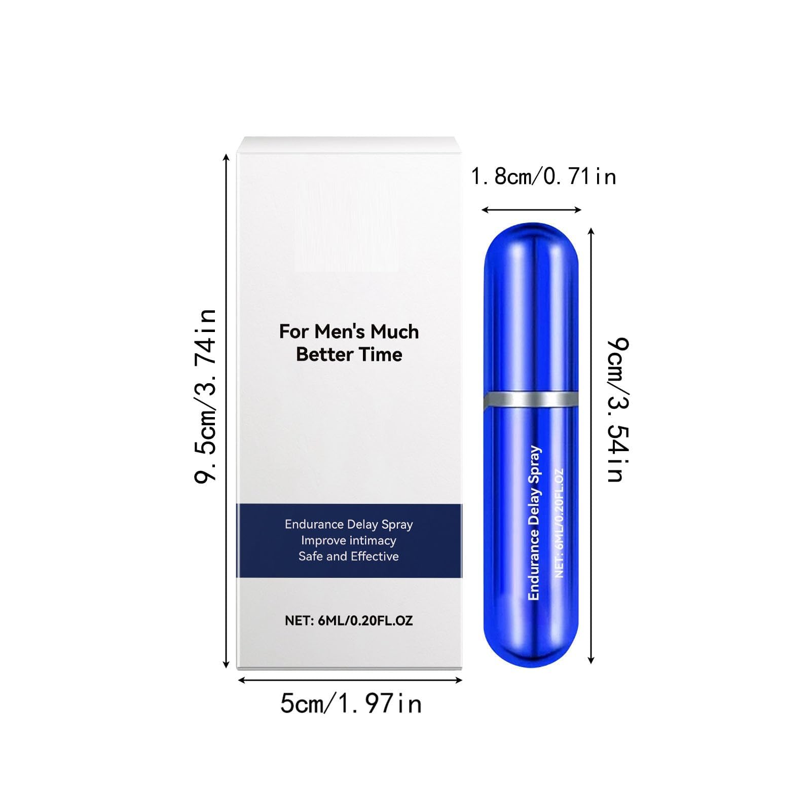 Spray retardante para hombres, spray más fuerte y de larga duración para hombres, mejora la vitalidad y la resistencia. Libera energía interior. Acción rápida.